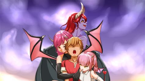 A <b>game</b> within the genre of the visual novel. . Succubus hentai game